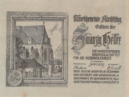 10 HELLER 1920 Stadt KIRCHSCHLAG Niedrigeren Österreich Notgeld #PD719 - [11] Local Banknote Issues