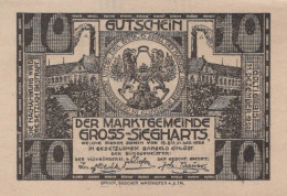 10 HELLER 1920 Stadt GROSS-SIEGHARTS Niedrigeren Österreich Notgeld #PF021 - [11] Emissions Locales