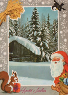 PAPÁ NOEL Feliz Año Navidad Vintage Tarjeta Postal CPSM #PAV685.ES - Santa Claus