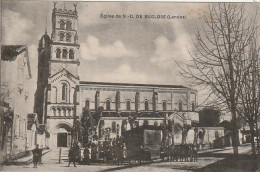 DE 24 -(40) EGLISE DE NOTRE DAME DE BUGLOSE - ANIMATION - ENFANTS  -  2 SCANS - Other & Unclassified