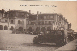 DE 24 -(40) HOSSEGOR  -  LA PLACE DES LANDAIS  - L ' HOTEL DE LA PLAGE  - AUTOMOBILES -   2 SCANS - Hossegor