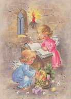 ÁNGEL NAVIDAD Vintage Tarjeta Postal CPSM #PAH628.ES - Angels