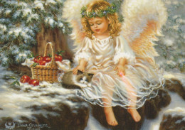 ÁNGEL NAVIDAD Vintage Tarjeta Postal CPSM #PAH185.ES - Angels