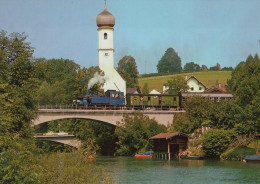 TREN TRANSPORTE Ferroviario Vintage Tarjeta Postal CPSM #PAA872.ES - Trains