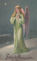 1916 ANGEL CHRISTMAS Holidays Vintage Antique Old Postcard CPA #PAG680.GB - Engel