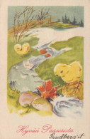 EASTER CHILDREN EGG Vintage Postcard CPA #PKE232.GB - Ostern