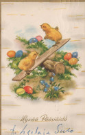 EASTER CHICKEN EGG Vintage Postcard CPA #PKE104.GB - Easter