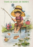 CHILDREN CHILDREN Scene S Landscapes Vintage Postal CPSM #PBT491.GB - Scènes & Paysages