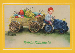 EASTER CHILDREN EGG Vintage Postcard CPSM #PBO343.GB - Easter