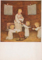 CHILDREN Scene Landscape Baby JESUS Vintage Postcard CPSM #PBB568.GB - Scènes & Paysages