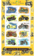 Cylindrées Et Carénages. MOTOS: Honda,BMW,Ducati,Norton.Yamaha,etc. Bloc-feuillet Neuf ** - Unused Stamps