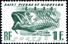 SAINT PIERRE-MIQUELON, FAUNA, PESCE, FISH, 1947, NUOVI (MLH*) Mi:PM 353, Scott:PM 330, Yt:PM 331 - Nuevos