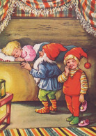 PÈRE NOËL ENFANT NOËL Fêtes Voeux Vintage Carte Postale CPSM #PAK295.FR - Santa Claus