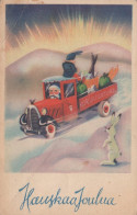 PÈRE NOËL NOËL Fêtes Voeux Vintage Carte Postale CPSMPF #PAJ454.FR - Santa Claus