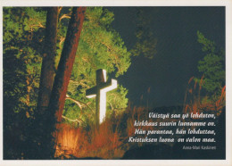 CROSS Cristianismo Religión Vintage Tarjeta Postal CPSM #PBQ243.ES - Sonstige & Ohne Zuordnung