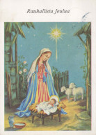 Virgen María Virgen Niño JESÚS Religión Vintage Tarjeta Postal CPSM #PBQ052.ES - Jungfräuliche Marie Und Madona