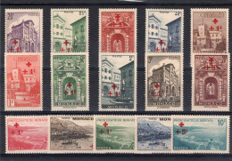 TIMBRES MONACO CROIX-ROUGE  . ANNEE 1940   N° 200 à 214. NEUF * - Ungebraucht