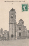 DE 8 -(35) SAINT AUBIN DU CORMIER - LA TOUR ET L ' EGLISE - EDIT. MARY ROUSSELIERE , RENNES  -  2 SCANS - Autres & Non Classés