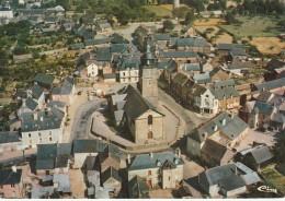 DE 8 -(35) BREAL SOUS MONTFORT -  VUE GENERALE AERIENNE - L' EGLISE -  CARTE COULEURS   -  2 SCANS - Andere & Zonder Classificatie