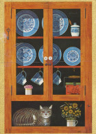 KATZE MIEZEKATZE Tier Vintage Ansichtskarte Postkarte CPSM #PAM419.DE - Katten