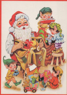 WEIHNACHTSMANN SANTA CLAUS KINDER WEIHNACHTSFERIEN Vintage Postkarte CPSM #PAK297.DE - Santa Claus