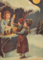 ENGEL WEIHNACHTSFERIEN Feiern & Feste Vintage Ansichtskarte Postkarte CPSM #PAJ199.DE - Anges