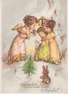 ENGEL WEIHNACHTSFERIEN Feiern & Feste Vintage Ansichtskarte Postkarte CPSM #PAG936.DE - Engel