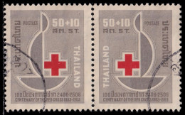 Thailand Stamps 1963 International Red Cross Centenary - Used - Thailand