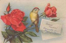FLEURS Vintage Carte Postale CPSMPF #PKG094.FR - Flowers