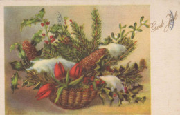 FLEURS Vintage Carte Postale CPA #PKE672.FR - Flowers