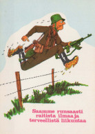 SOLDATS HUMOUR Militaria Vintage Carte Postale CPSM #PBV827.FR - Humorísticas