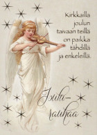 ANGE Noël Vintage Carte Postale CPSM #PBP540.FR - Angels