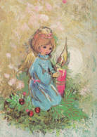 ANGE Noël Vintage Carte Postale CPSM #PBP410.FR - Angels
