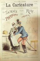 La Caricature 1884 N°241 Science Pour Rire Physique Draner Daudet Par Luque Trock - Revistas - Antes 1900