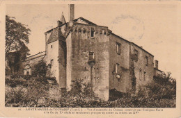 DE 11 -(37) SAINTE MAURE DE TOURAINE  -  VUE D ' ENSEMBLE DU CHATEAU  -  2 SCANS - Sonstige & Ohne Zuordnung