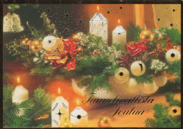 Buon Anno Natale CANDELA Vintage Cartolina CPSM #PAT691.IT - New Year