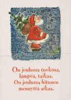 BABBO NATALE Natale Vintage Cartolina CPSM #PAK834.IT - Santa Claus