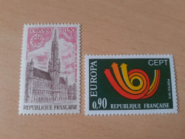 TIMBRES   FRANCE   EUROPA   1973   N  1752  /  1753   COTE  1,30  EUROS   NEUFS  LUXE** - 1973