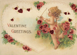 ANGELO Buon Anno Natale Vintage Cartolina CPSM #PAJ070.IT - Angeli