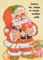 BABBO NATALE Natale Vintage Cartolina CPSM #PAJ590.IT - Santa Claus