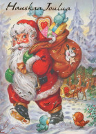 BABBO NATALE Natale Vintage Cartolina CPSM #PAJ523.IT - Santa Claus