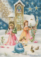 ANGELO Buon Anno Natale Vintage Cartolina CPSM #PAH571.IT - Engelen
