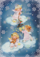 ANGELO Buon Anno Natale Vintage Cartolina CPSM #PAH188.IT - Angeli