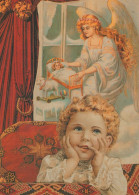 ANGELO Buon Anno Natale Vintage Cartolina CPSM #PAH252.IT - Angeli