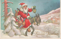 WEIHNACHTSMANN SANTA CLAUS Neujahr Weihnachten Vintage Ansichtskarte Postkarte CPA #PKE040.DE - Santa Claus