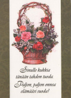 FLOWERS Vintage Ansichtskarte Postkarte CPSM #PBZ617.DE - Fiori