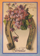 FLOWERS Vintage Ansichtskarte Postkarte CPSM #PBZ739.DE - Fiori