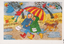 KINDER KINDER Szene S Landschafts Vintage Postal CPSM #PBT242.DE - Taferelen En Landschappen