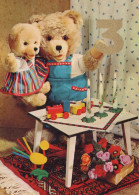 ALLES GUTE ZUM GEBURTSTAG 3 Jährige GEBÄREN Tier Vintage Ansichtskarte Postkarte CPSM #PBS403.DE - Anniversaire