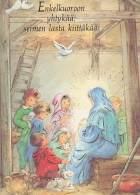 Jungfrau Maria Madonna Jesuskind Weihnachten Religion Vintage Ansichtskarte Postkarte CPSM #PBP733.DE - Jungfräuliche Marie Und Madona